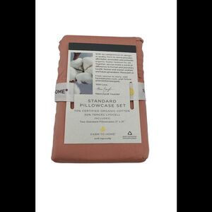 Farm to Home 300TC Organic Cotton & Ecolyptus Case Std/Queen Clay